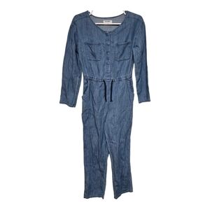 Old Navy Blue Denim Jumpsuit Juniors XXL 18 Medium Wash